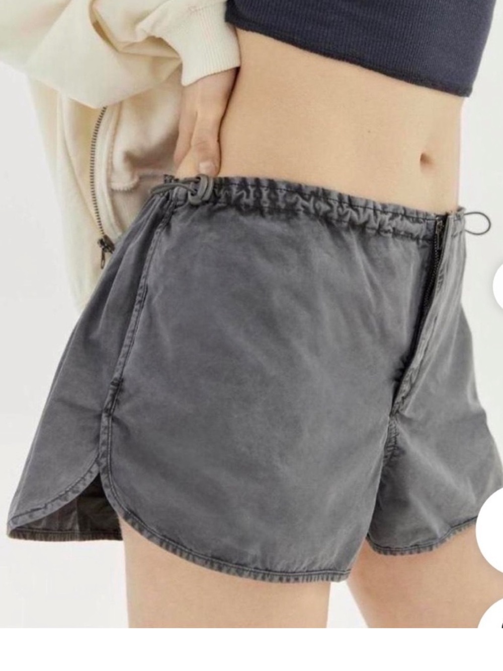 Urban Outfitters Cinch Tie Waist Parachute Shorts NWT